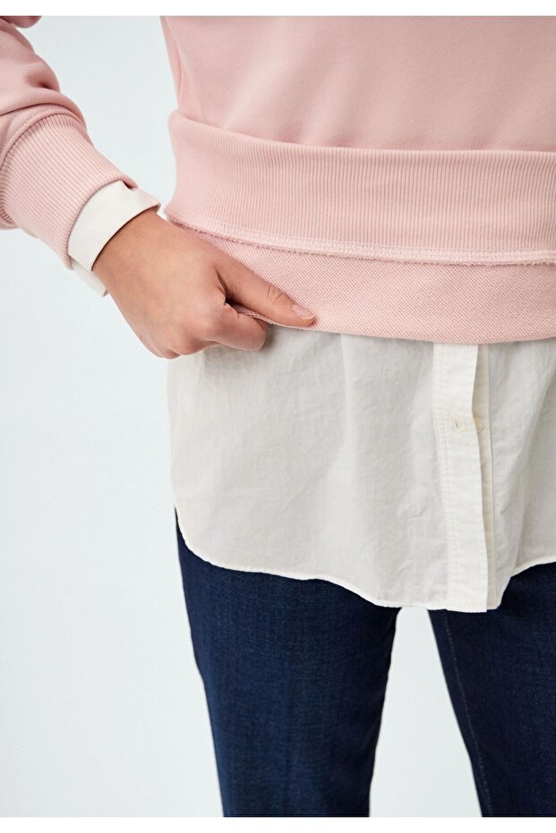 WOMEN'S MODERN SCRIPT REGULAR FIT SEATSHIRT - 5