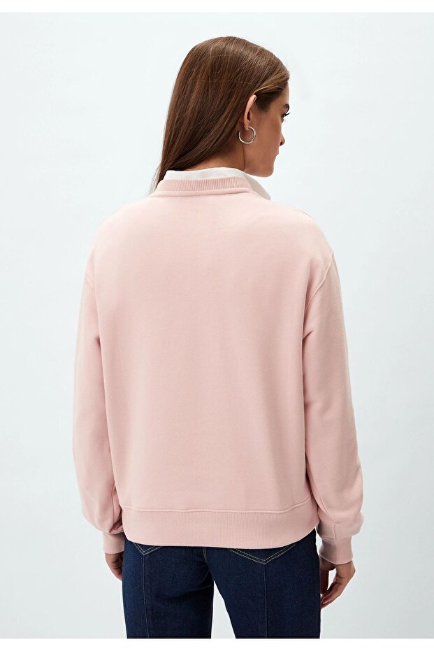 WOMEN'S MODERN SCRIPT REGULAR FIT SEATSHIRT - 4