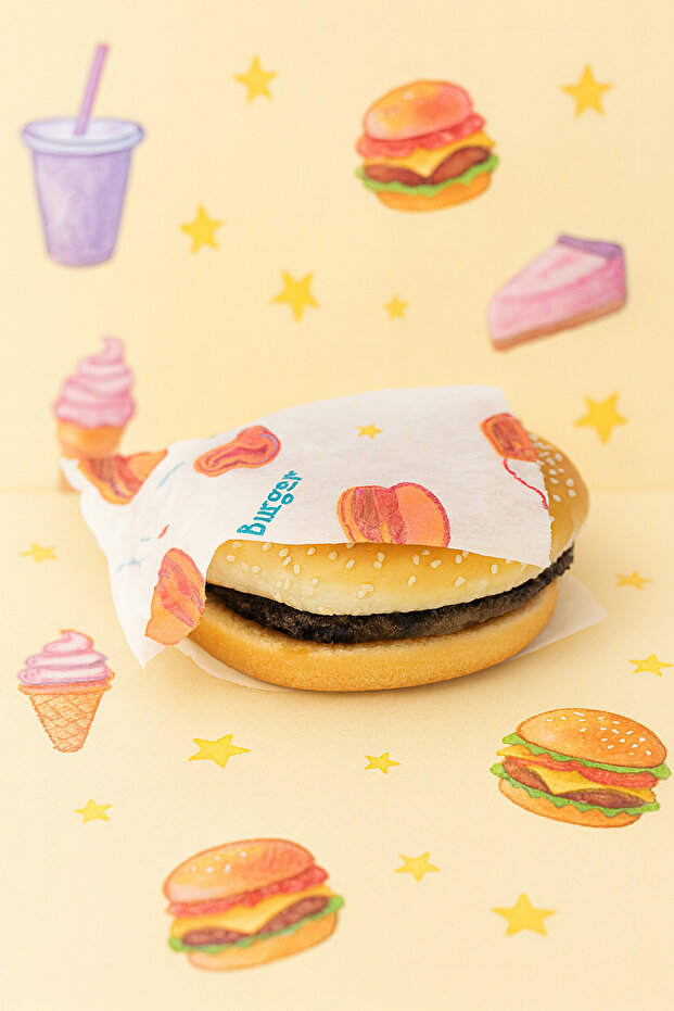 25 Pieces of Hamburger/ Sandwich Bag Open