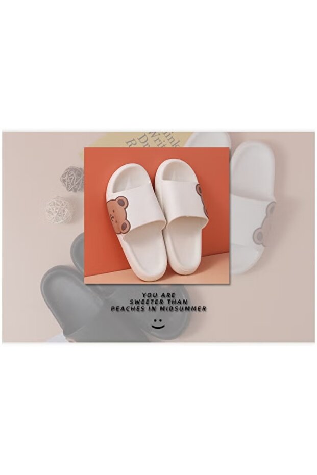 صندل انزلاقي بتصميم دب أبيض - 2
