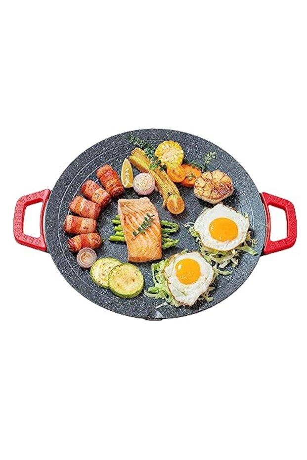 36 cm Multifunction Non-Stick Electric Baking Tray Five Speeds Temperature Control Volcanic Rocks