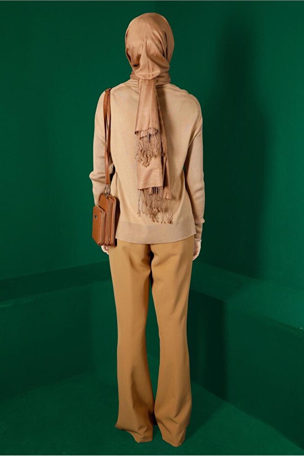 BALIKÇI YAKA BASIC TRİKO KAZAK 42073 - 3