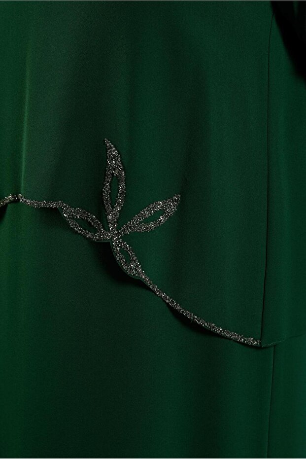 TAŞ BASKILI ABİYE ELBİSE 20622 - 4