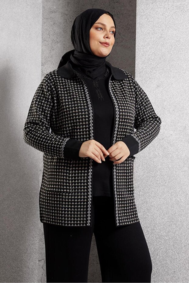 DESENLİ TRİKO HIRKA 20616 - 1