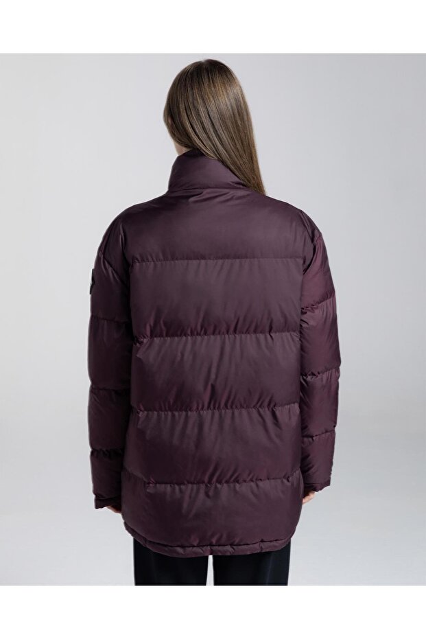 Authentic Aomi Kadın Mor Mont - 5