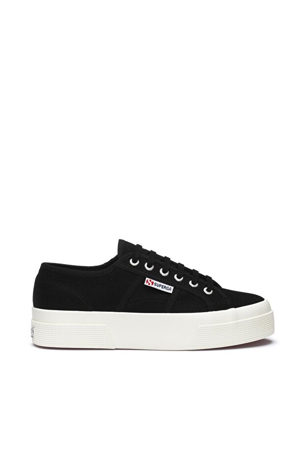 2740 Platform Unisex Siyah-Bej Sneaker - 1