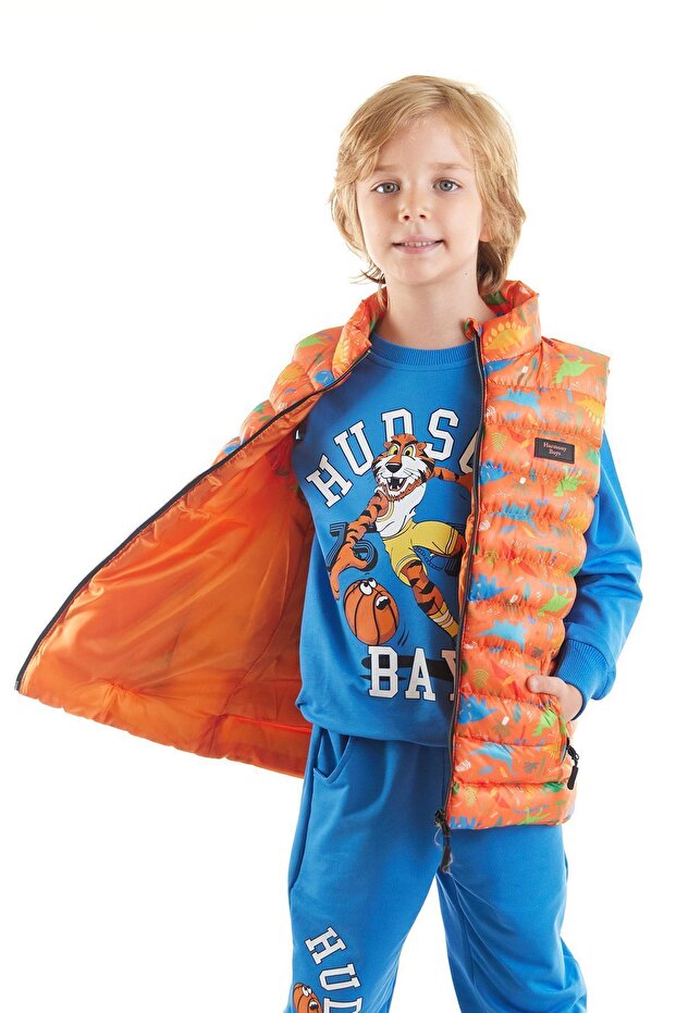 Kids Boy Dinosaur Printed Trendy Inflatable Vest Ak216263