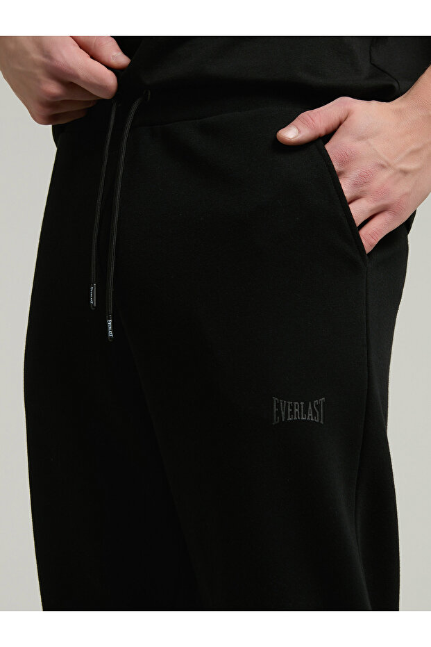 Ever Essentials Basic Regular Erkek Siyah Eşofman Altı - 3