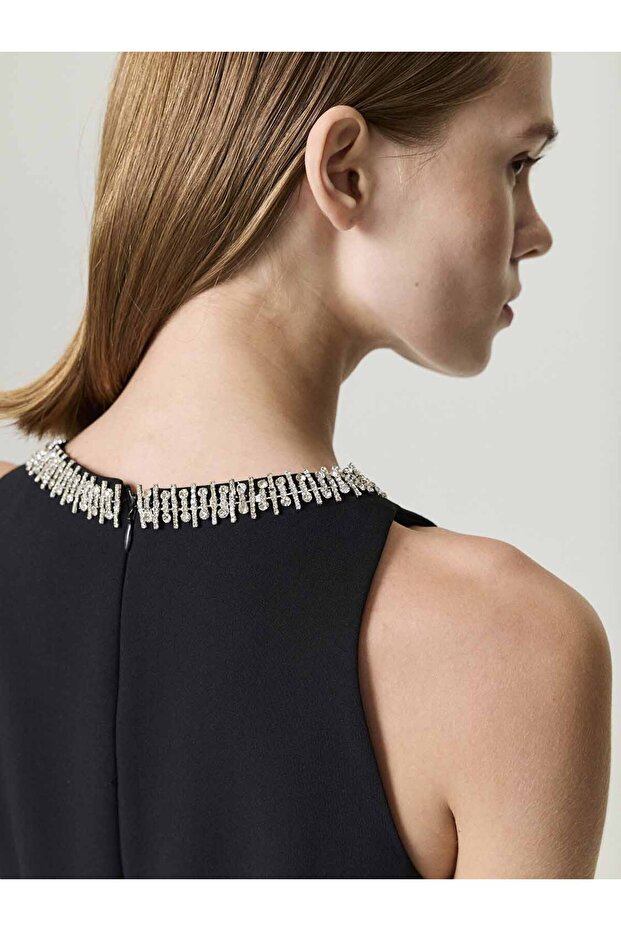 Volanlı Mini Elbise - 4