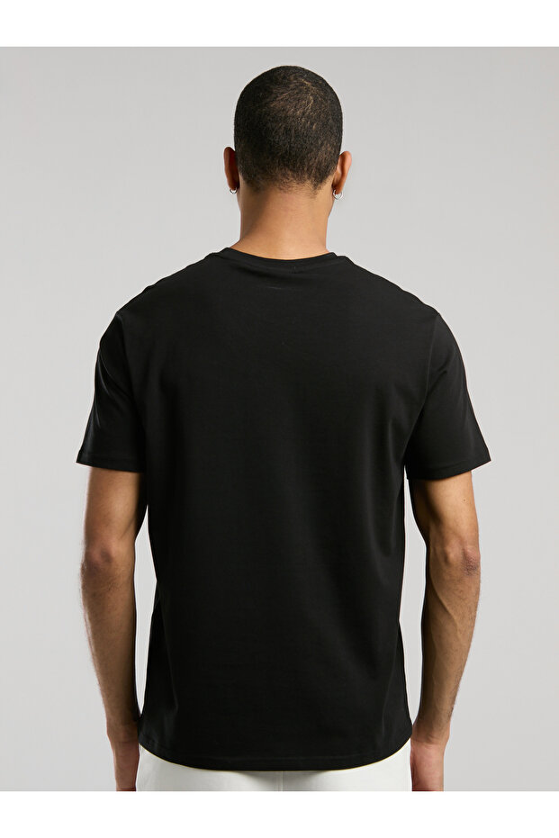 Ever Essentials Basic Regular Siyah Erkek Tişört - 5