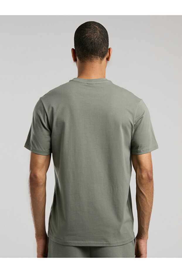 Ever Essentials Basic Regular Haki Erkek Tişört - 4