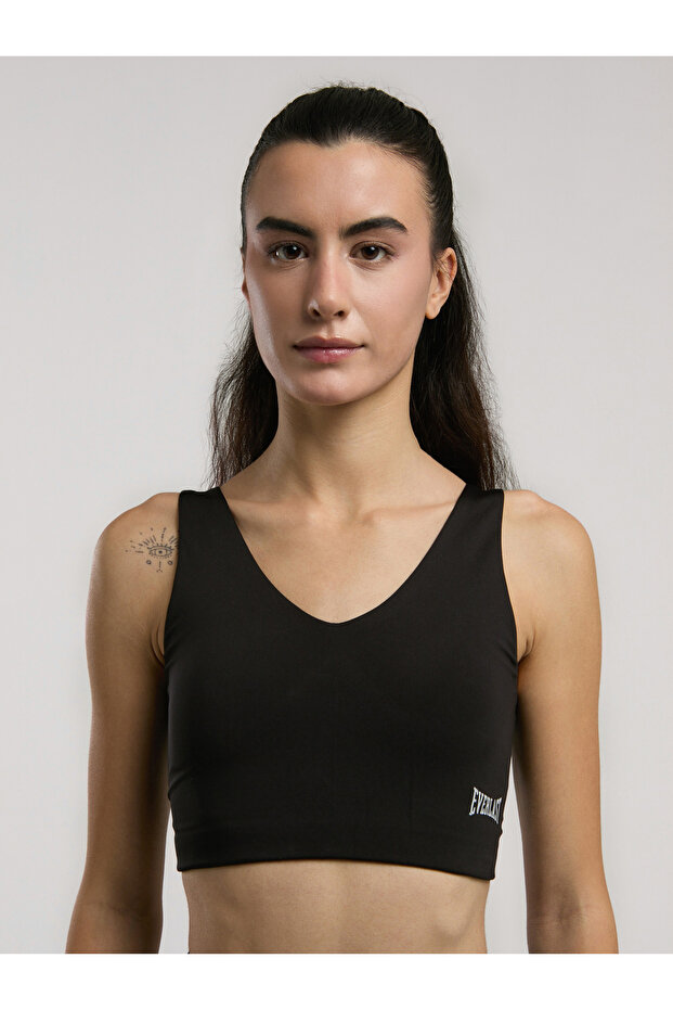 Everfit Training Essentials Black Women's Extended Sports Bra