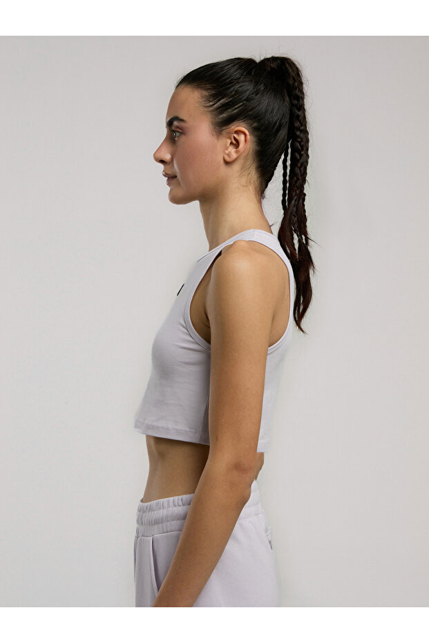 Ever Classics Wmn Lila Kadın Basic Crop Atlet - 2