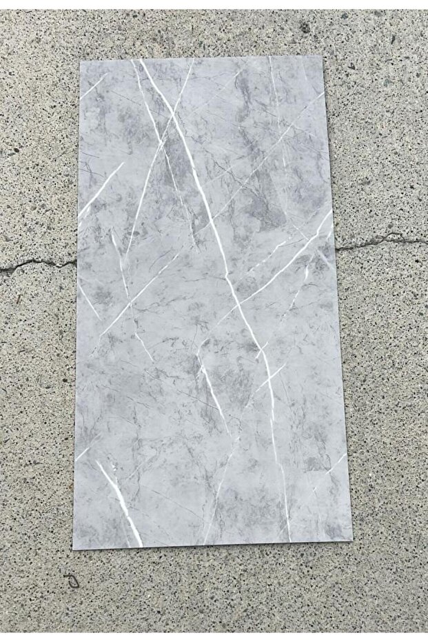 60x30cm Gri Mermer Desen Yapışkanlı Karavan Prefabrik Banyo Wc Duvar Kaplama Paneli Kağıdı TX-058 - 7