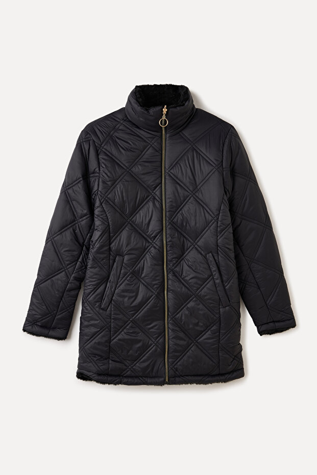 KAPİTONELİ ÇİFT TARAFLI PUFFER MONT - 7