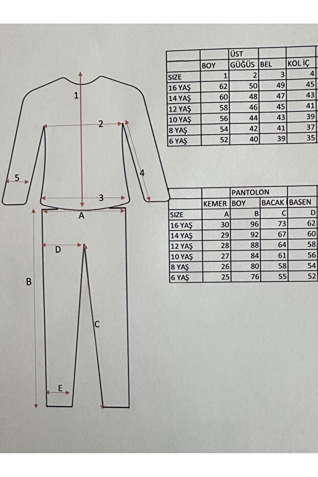 çocuk esofman alt - 8