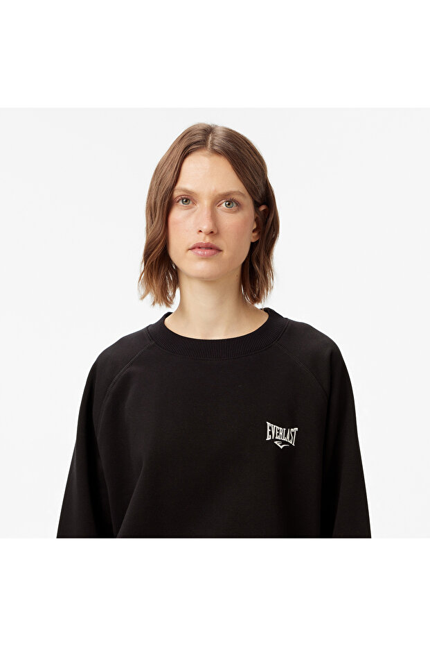 Ever Essentials Kadın Siyah Sweatshirt - 4