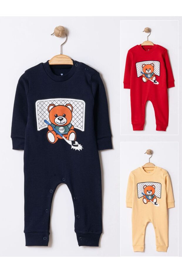 Toy Ayı Temalı Bebek Tulum - 5