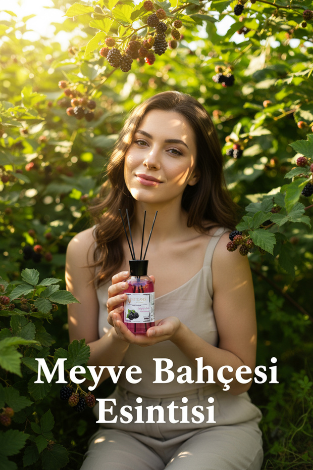 Böğürtlen Reed Diffuser Bambu Çubuklu Oda Kokusu (110 Ml) - 4