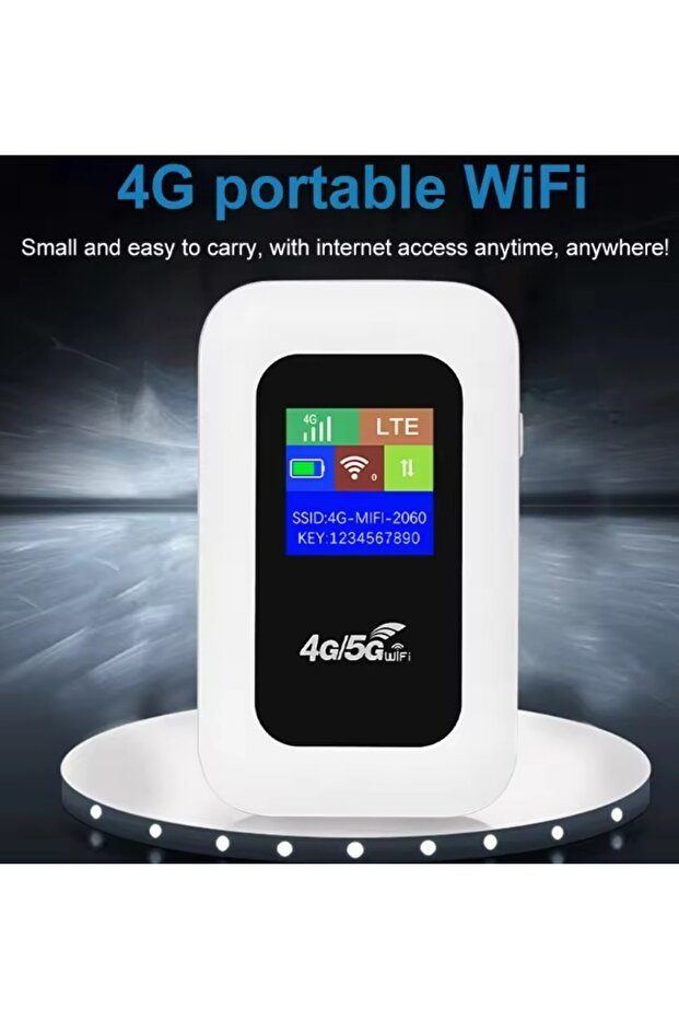 4G/5G A8-E Mobil Sim Kartlı WiFi Router 300Mbps Kablosuz 3000mAh Taşınabilir Hotspot Cep Modem - 7