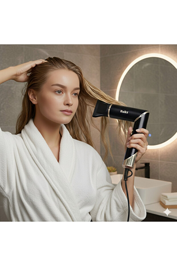 818 11 in1 Multi Styler Sıcak Soğuk Hava Üflemeli Saç Şekillendirme Kurutma Çok Fonksiyonlu Set - 6