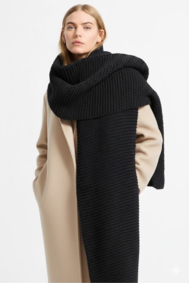 Links Örgü Triko Atkı Kaşkol - 1