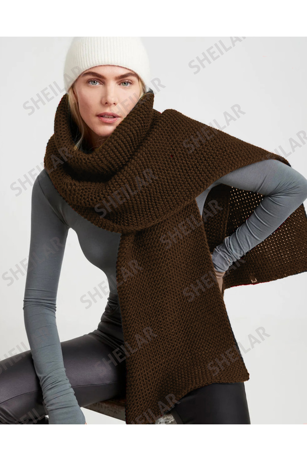 Links Örgü Triko Atkı Kaşkol - 2