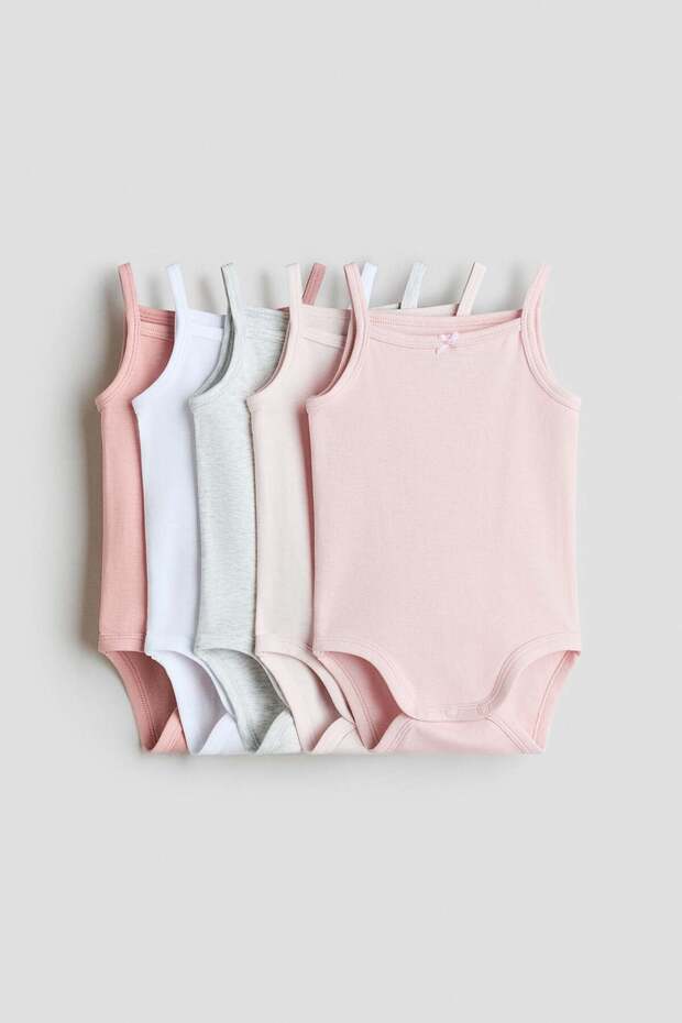 5-pack cotton bodysuits
