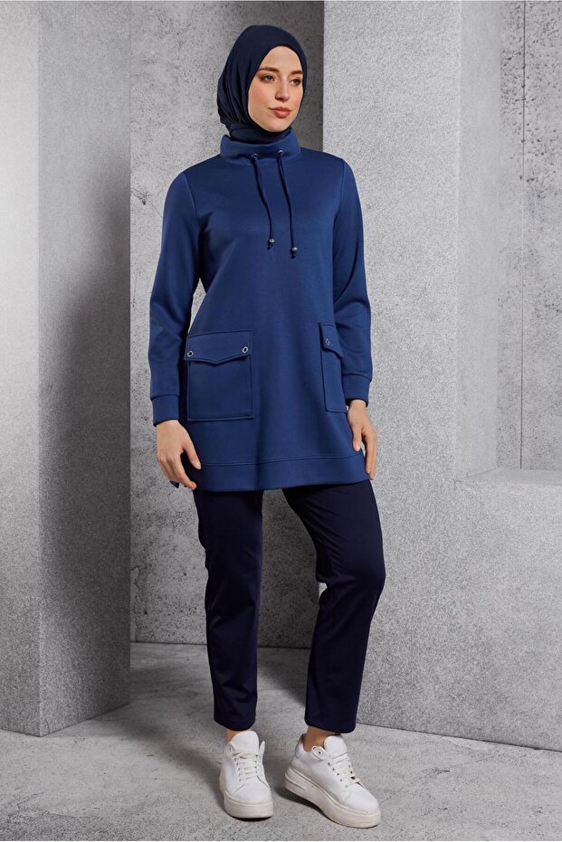 CEP DETAYLI EŞOFMAN TUNİK 45266 - 2