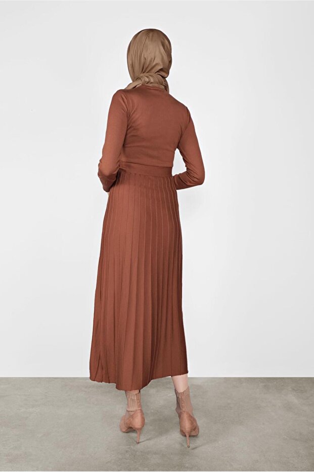 PİLİSELİ TRİKO ELBİSE 41031 - 3