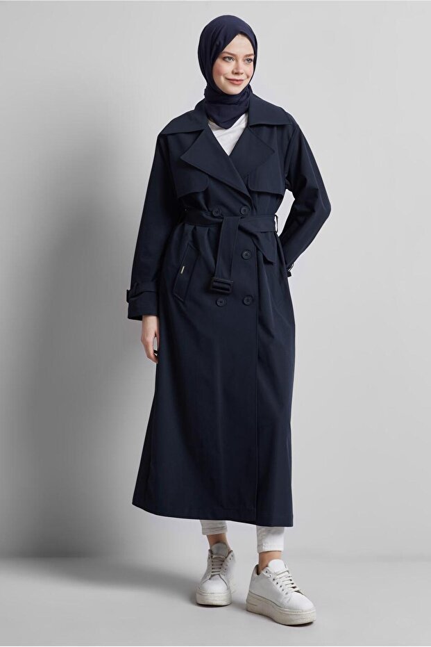 KUŞAKLI TRENÇKOT 10957 - 1