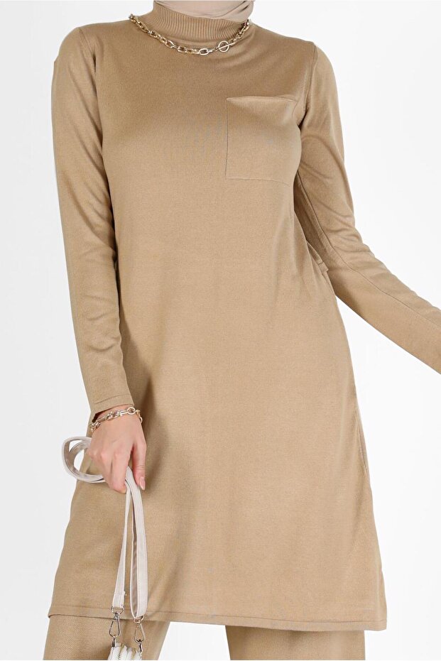 CEP DETAYLI BASIC TRİKO TUNİK 42045 - 4