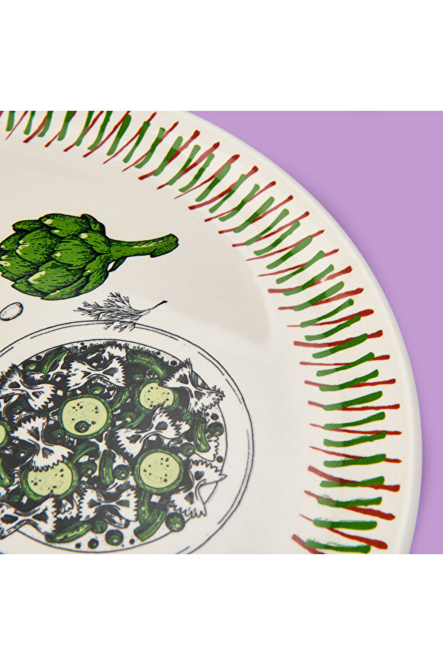 Kitchen The Best Pizza Tabağı - Renkli - 31 cm - 4