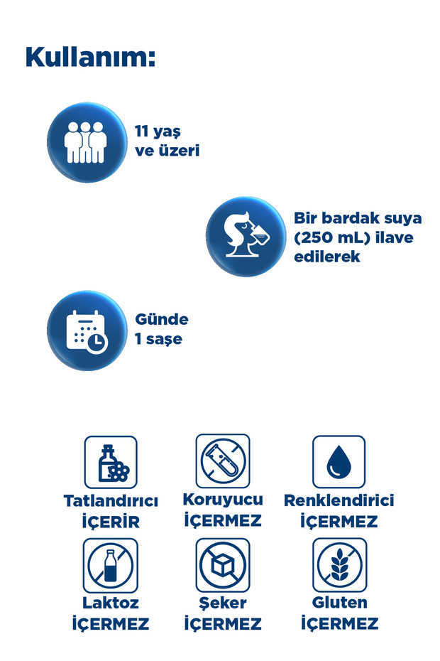 Multi Collagen&NMN (NAD+ Öncüsü) 30 Saşe-Hidrolize Peptit Tip 1&3 Sığır ve Tip 2 Tavuk Kolajeni,NMN - 9