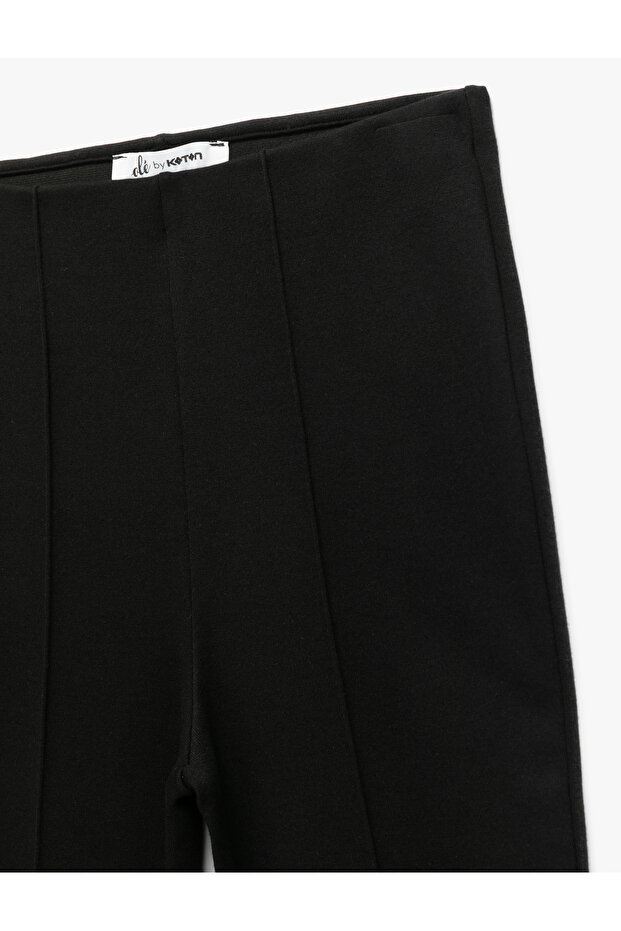 High Waist Extra Long Basic Spanish Leg Pants - 5