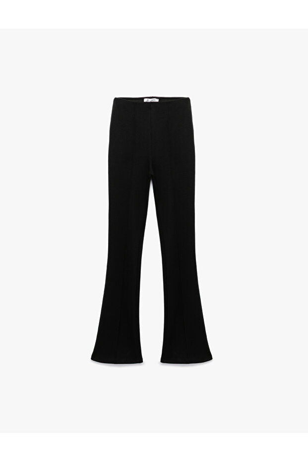 High Waist Extra Long Basic Spanish Leg Pants - 3