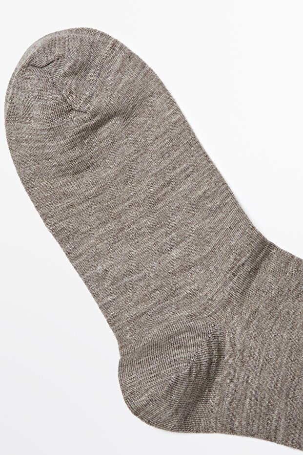 Yün karışımlı çorap - 4