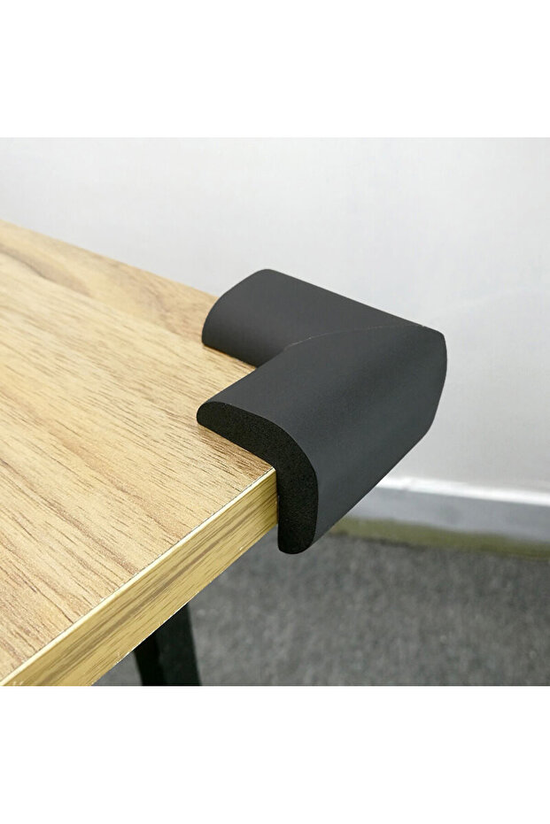 Rubber Corner Protector 4 Pack (Black) - 1