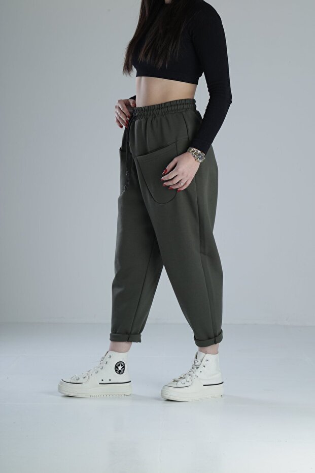 Ön Cep Detaylı Baget Pantolon - 2