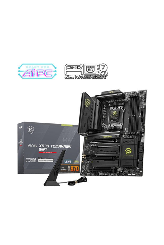 MAG X870 TOMAHAWK WIFI DDR5 AMD X870 Soket DDR5 8400+(OC)MHz ATX Gaming (Oyuncu) Anakart - 1