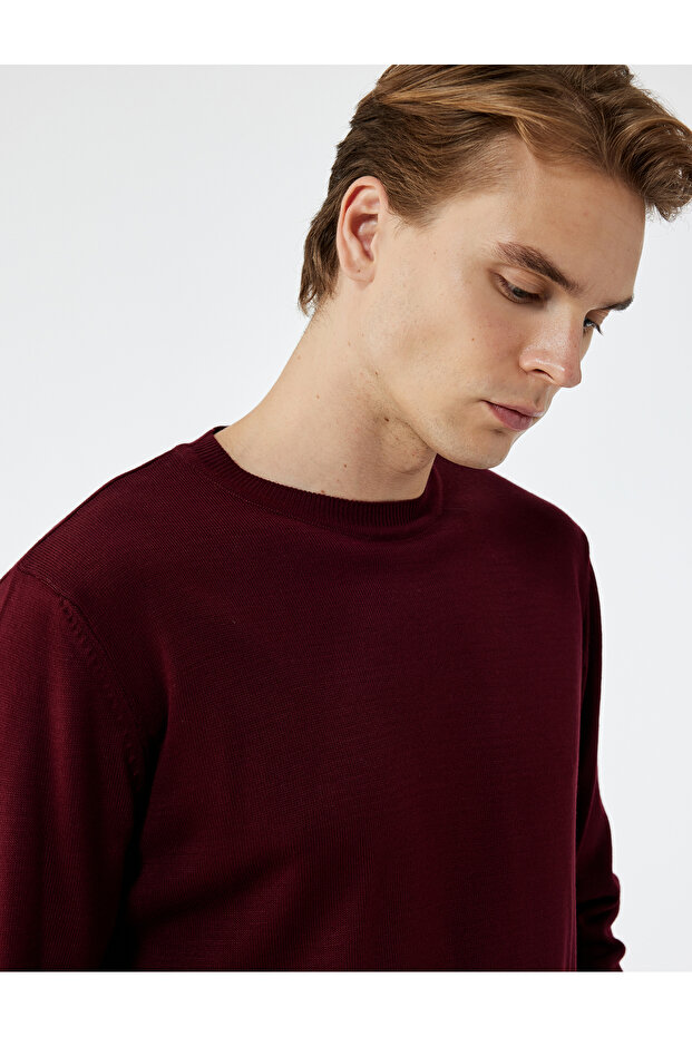 Long Sleeve Crew Neck Basic Knitwear Sweater