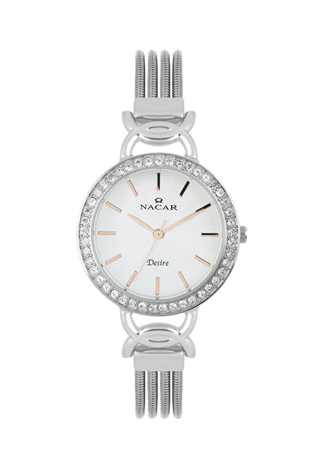 Silver Women's Wristwatch Nc10- 3931021 -Asms