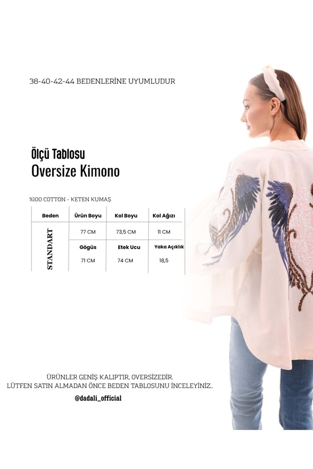 Dadalinakışlı Kimono Gri - 6