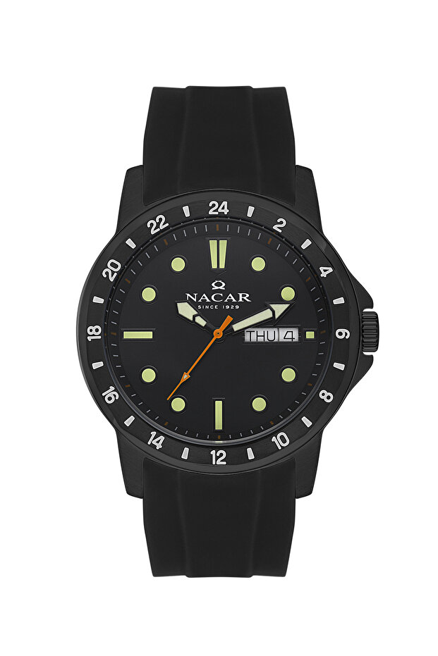 Sports Black Men's Wrist Watch Nc21- 297208 -Bbs1