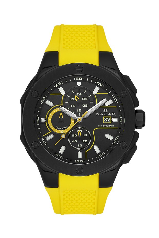 Sapphire Glass Sport Golden Men's Wristwatch Nc34-29B554-Bbs5