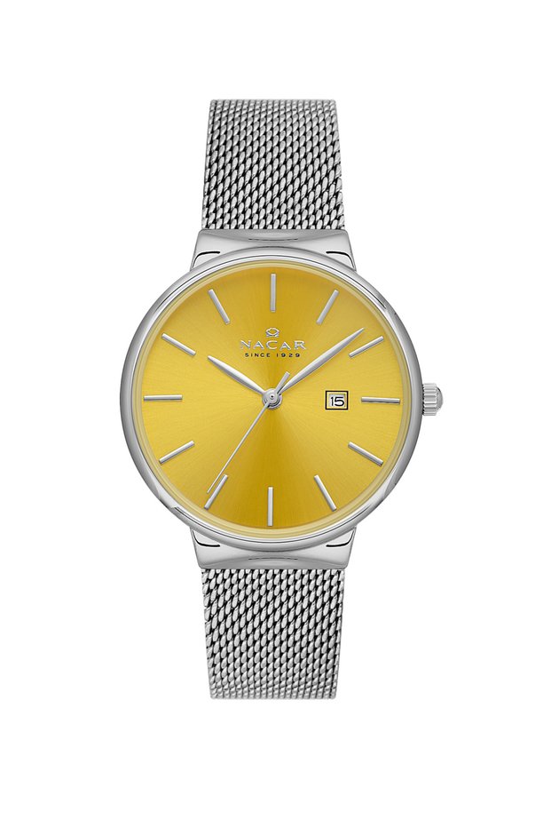Silver Women's Wristwatch Nc34- 390431 -Aosm