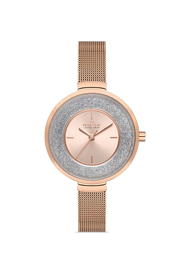 Rose Gold Women's Wristwatch Nc33- 398855 -Rrms