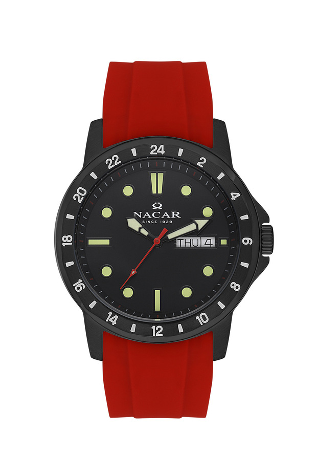 Sport Red Men's Wristwatch Nc21- 297208 -Bbs4