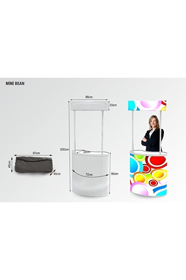 Oval Tanıtım Standı ( Baskısız ) - 1