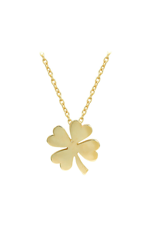 Altın Yonca Kolye - 3